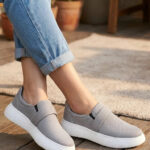 Grey Casual Sneaker For Women AT9115 - View 1