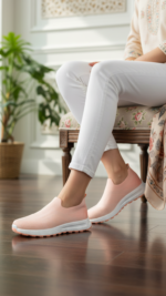 Pink Casual Women Sneaker AT9118 - View 1