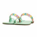 Aqua Green Casual Chappal CL2110 - View 3
