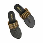 Black Casual Chappal CL2135 - View 5