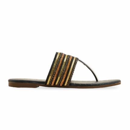 Black Casual Chappal CL2135 - View 2