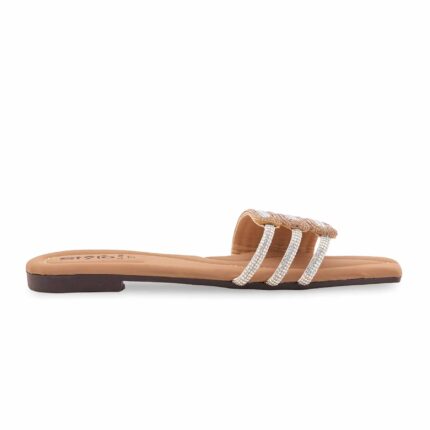 Golden Casual Slipper For Ladies CL2149 - View 2