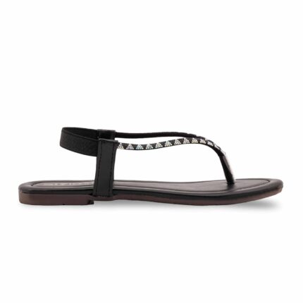 Black Casual Chappal For Women CL2173 - View 2