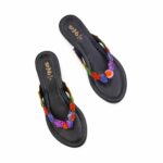 Black Casual Chappal For Women CL2175 - View 5