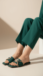 Green Casual Slipper For Women CL2182 - View 1