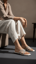 White Casual Chappal For Ladies CL2194 - View 1