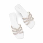 White Casual Chappal For Ladies CL2194 - View 5