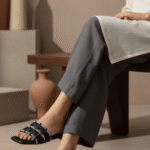 Black Casual Chappal For Ladies CL2201 - View 1