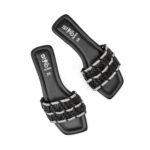 Black Casual Chappal For Ladies CL2201 - View 5