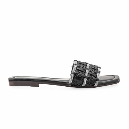 Black Casual Chappal For Ladies CL2201 - View 2