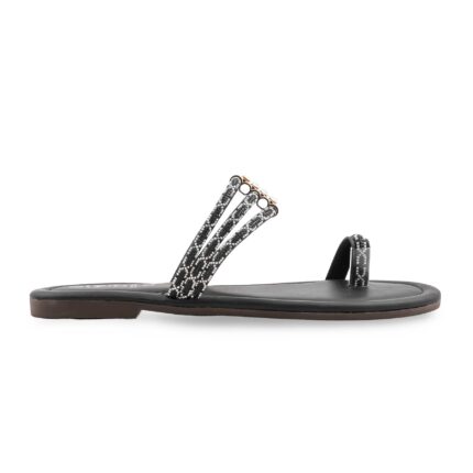 Black Casual Women Chappal CL2214 - View 2