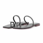 Black Casual Chappal For Women CL2216 - View 4