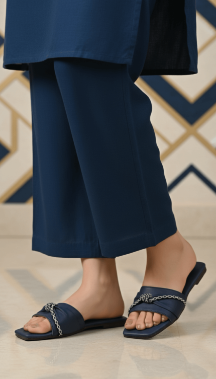 Navy Casual Chappal For Ladies CL2220 - View 1