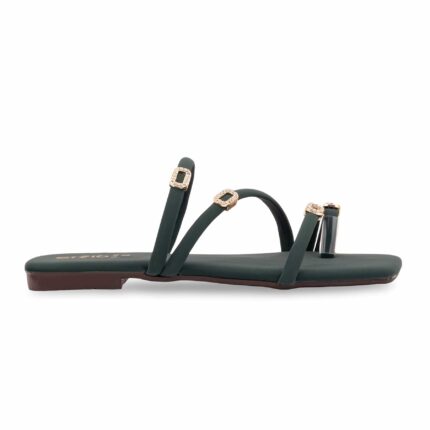 Green Casual Chappal For Ladies CL2231 - View 2