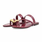 Maroon Casual Women Chappal CL2237 - View 3