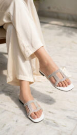 White Casual Chappal For Women CL2238 - View 1