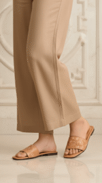 Beige Casual Slipper For Ladies CL2273 - View 1