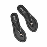 Black Casual Chappal For Women CL2292 - View 5
