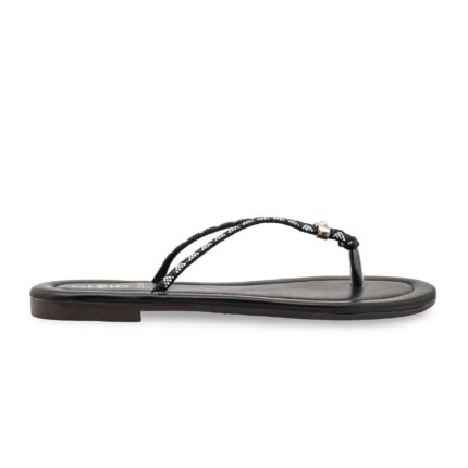 Black Casual Chappal For Women CL2292 - View 2