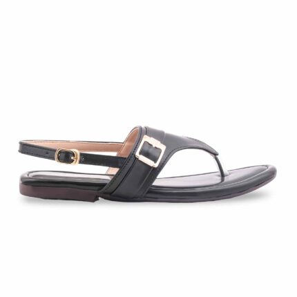 Black Casual Chappal For Women CL2320 - View 2
