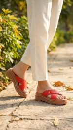 Red Casual Softy For Ladies CL5566 - View 1