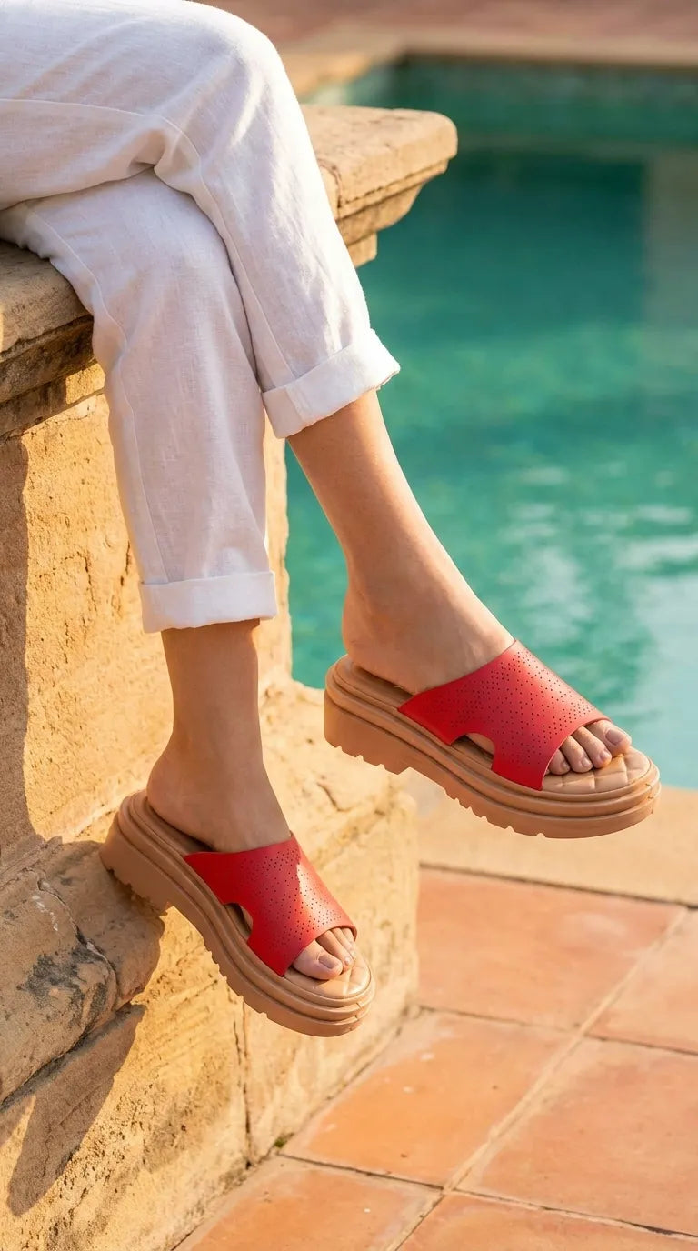 CL557313.jpg Red Casual Softy For Women CL5573 - View 1