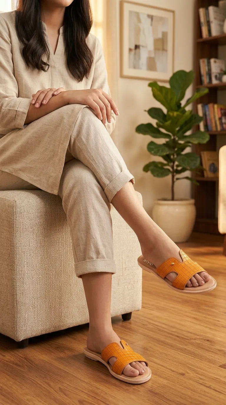 CL564206_2.jpg Mustard Casual Softy For Women CL5642 - View 1