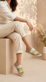 Green Casual Softy For Women CL5646 - View 2