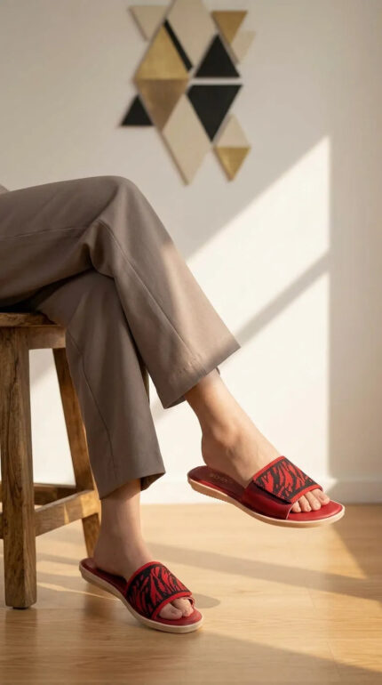 Red Casual Softy For Women CL5647 - View 2