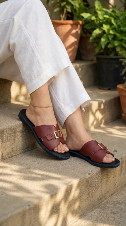Maroon Casual Softy For Ladies CL5657 - View 2