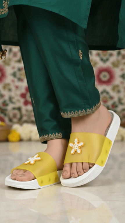 Yellow Casual Softy For Ladies CL9367 - View 1