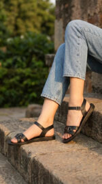 Black Casual Sandal For Women CLS033 - View 1