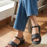Black Casual Sandal For Women CLS050 - View 1