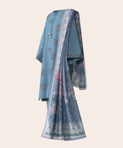 Unstitched 3-Piece Ensemble - View 1