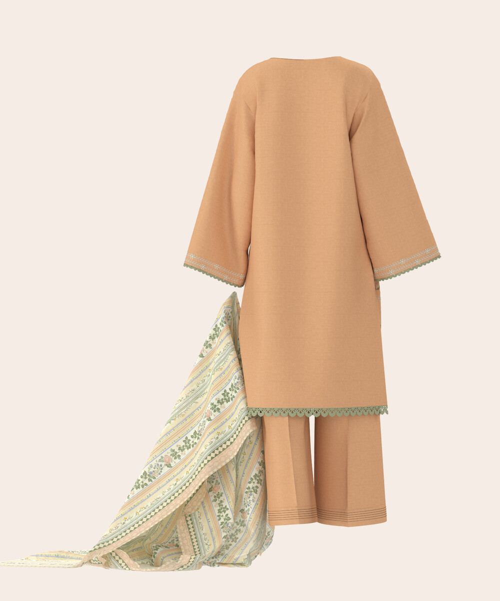 Unstitched 3-Piece Ensemble - View 1 Unstitched 3-Piece Ensemble - View 1