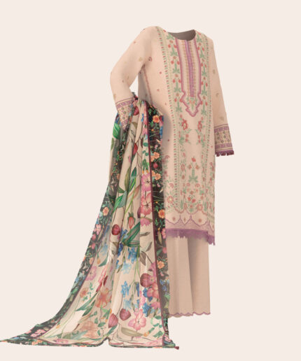 Unstitched 3-Piece Ensemble - View 1