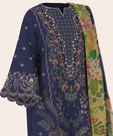 Unstitched 3-Piece Ensemble - View 2