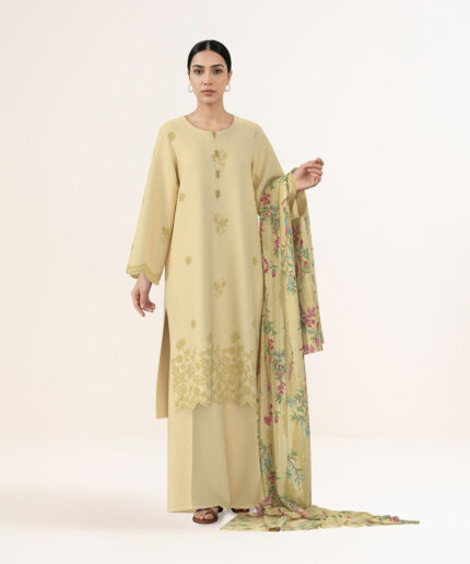 Unstitched 3-Piece Ensemble - View 2