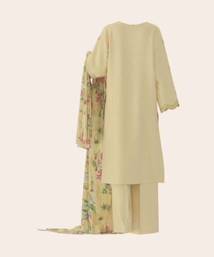 Unstitched 3-Piece Ensemble - View 1