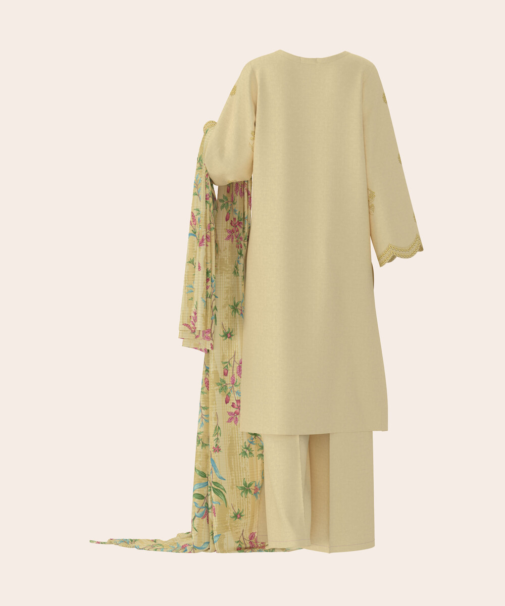 Unstitched 3-Piece Ensemble - View 1 Unstitched 3-Piece Ensemble - View 1
