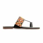Black Formal Chappal For Ladies EC0234 - View 2