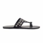 Black Ethnic Chappal For Ladies EC0238 - View 2