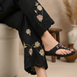Black Ethnic Chappal For Ladies EC0239 - View 1