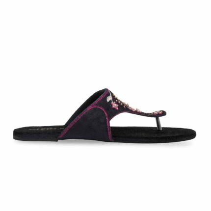 Black Ethnic Chappal For Ladies EC0239 - View 2