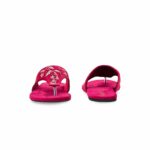 Red Ethnic Chappal For Women EC0239 - View 4