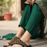Black Fancy Chappal For Ladies EC0241 - View 1