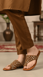 Brown Fancy Chappal For Ladies EC0241 - View 1