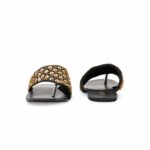 Black Fancy Chappal For Ladies EC0241 - View 4