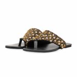 Black Fancy Chappal For Ladies EC0241 - View 3