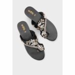Black Fancy Chappal EC0242 - View 5
